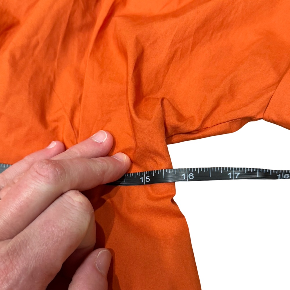 Banana‎ Republic Cotton Poplin Shirt Dress Sunset Orange Size 10 Petite - Picture 16 of 16
